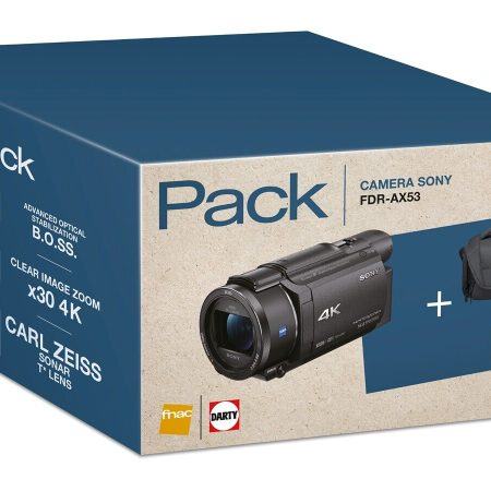 Caméscope SONY PACK FDR-AX53 4K + FOURRE-TOUT + SD 16GO