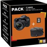 Appareil photo Reflex CANON EOS 80D + EF-S 18-135 IS USM + FOURRE-TOUT + SD 16GO