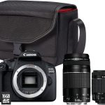 Appareil photo Reflex CANON EOS 2000D+EF-S 18-55 IS II+EF 75-300 F/4-5,6 III + SAC + CARTE MÉMOIRE SD 16 GO