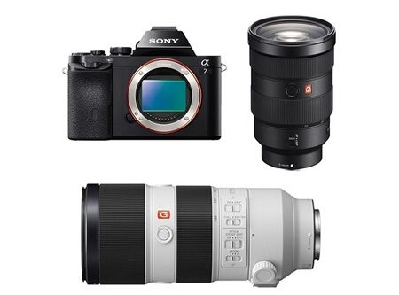 Appareil photo hybride SONY ALPHA 7 + FE 24-70 F/2.8 GM + FE 70-200 F/2.8 GM
