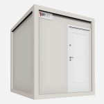 Conteneur aménagé De Bureau À Paquet Plat 2 M.