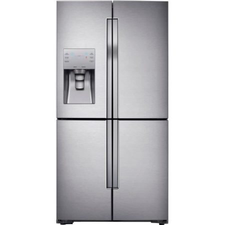 Réfrigérateur américain – 564L (361 + 203 L) – Froid ventilé-A+ – L 90,8 x H 182,5 cm – Inox anti trace   SAMSUNG RF56J9040SR –