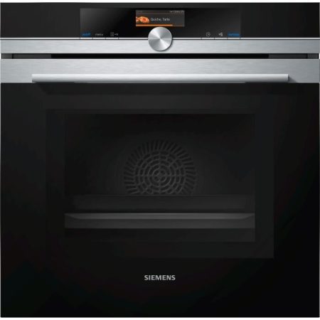 Four avec micro-ondes intégré – 67l – Pyrolyse – Inox  SIEMENS – HM676G0S6