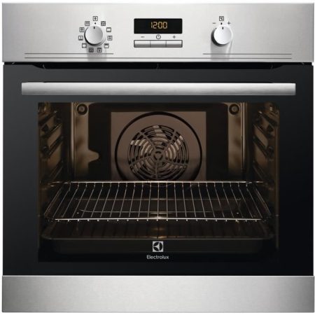 Four électrique encastrable – Chaleur pulsée – 68 L – Pyrolyse – A – Inox anti trace  ELECTROLUX EEC43402OX