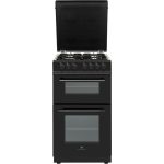 Cuisinière 50×60 Double fours électrique – 4 feux noirc  CONTINENTAL EDISON