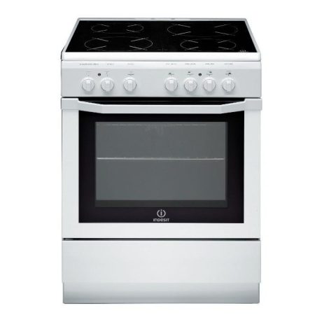 Cuisinière table vitrocéramique-4 zones-6200 W-Four électrique-Catalyse-59 L-Classe A-L 60 x H 85 cm-Blanc