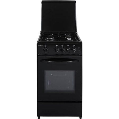 Cuisinière gaz – Noir – 50×50 – Eclairage – Grill électrique