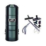 ASPIRATEUR CENTRAL SANS SAC SANS FILTRE HD800C (jusqu&rsquo;à 350 M²) GARANTIE 10 ans + set inter 9 M + 8 accessoires + Aspi-Plumeau offert