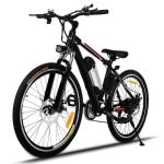 Vélo électrique de montagne roues de 26 pouces jante alliage d’aluminium Double couche – Noir