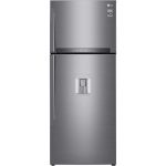 Réfrigérateur congélateur haut LG GTF7043PS – 438L (321+117) – Froid ventilé A++ – L70m x H178cm – Inox