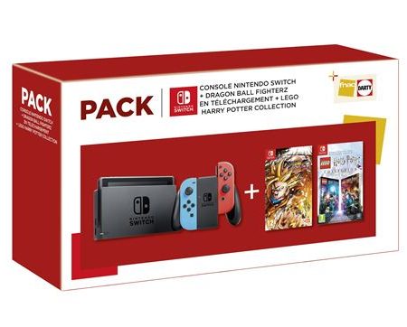 Pack Console Nintendo Switch + Dragon Ball Fighterz + Lego Harry Potter Collection