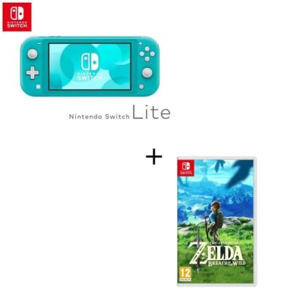 Console Switch Lite Turquoise + Jeu Switch The Legend of Zelda