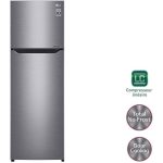 Réfrigérateur congélateur haut LG GT5525PS – 254L (198+56) – Froid ventilé – A++ – L 55,6cm x H 166,5cm – Silver – Fabrique glaçe
