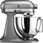 Robot patissier KITCHENAID 5KSM125ECU ARTISAN GRIS ARGENT
