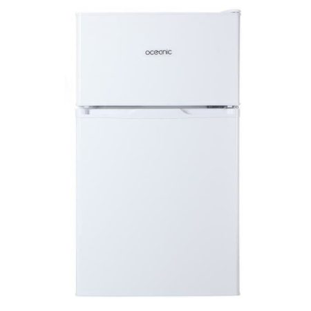 Réfrigérateur congélateur haut – 70L (48+22) – Froid statique – A+ – L 48cm x H 84cm – OCEANIC OCEA2DT70W  – Blanc