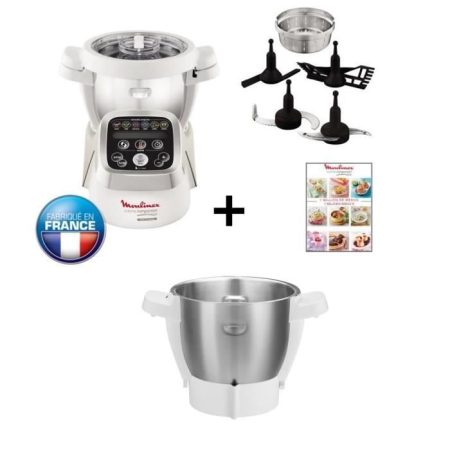 Robot cuiseur MOULINEX Companion HF800A10 + Bol Supplémentaire XF380E11