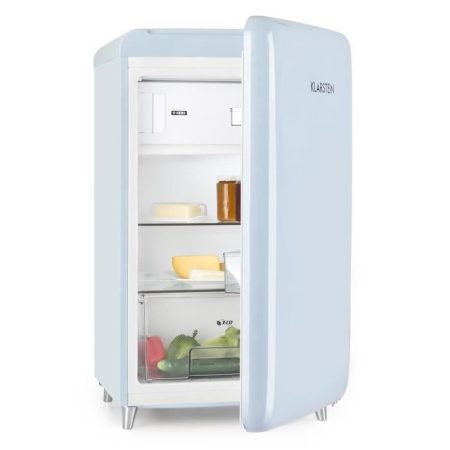 Réfrigérateur Klarstein Pop Art  – style rétro 108l combiné congélateur 13l classe A++ -bleu