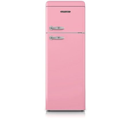 Réfrigérateur SCHNEIDER SDD208VP  deux portes Vintage 208 litres (168 litres + 40 litres) – coloris rose – A+
