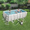 Piscine tubulaire Bestway 4,12m x 2,01m x 1,22m filtre sable