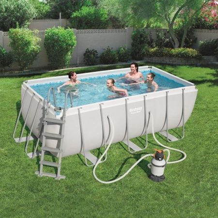 Piscine tubulaire Bestway 4,12m x 2,01m x 1,22m filtre sable