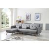 Canapé d angle réversible convertible – 267x151x88cm – Gris clair