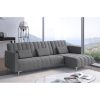 Canapé d&rsquo;angle réversible Milano 267cm, convertible en lit, Gris.