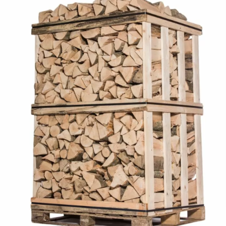 BOIS DE CHAUFFAGE – 50 CM – MÉLANGE DE BOIS DURS – PALETTE 2 M3 – 2.5 STÈRES