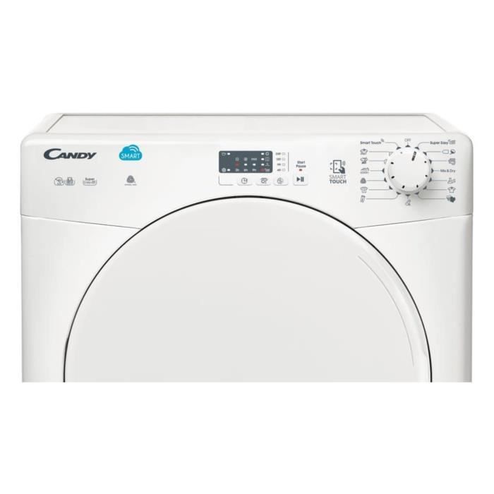 CANDY CSC10LF-S – Sèche linge frontal – 10 kg – Condensation – Classe B Blanc