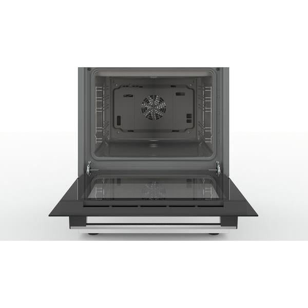 Cuisinière mixte – 3 foyers gaz et 1 électrique – Four multifonction full ecoclean – 66 L – A – L 60 cm – Blanc