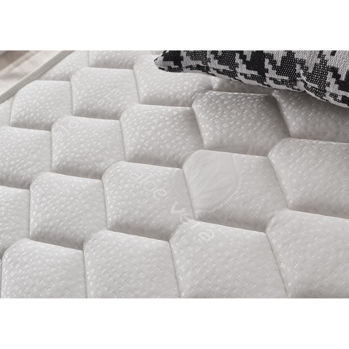 Matelas SENSOTEX 70×190 cm-Système mousse HR multicouches BLUE-LATEX + réversible+hypoallergénique + Aération Optimale + 7 Zones