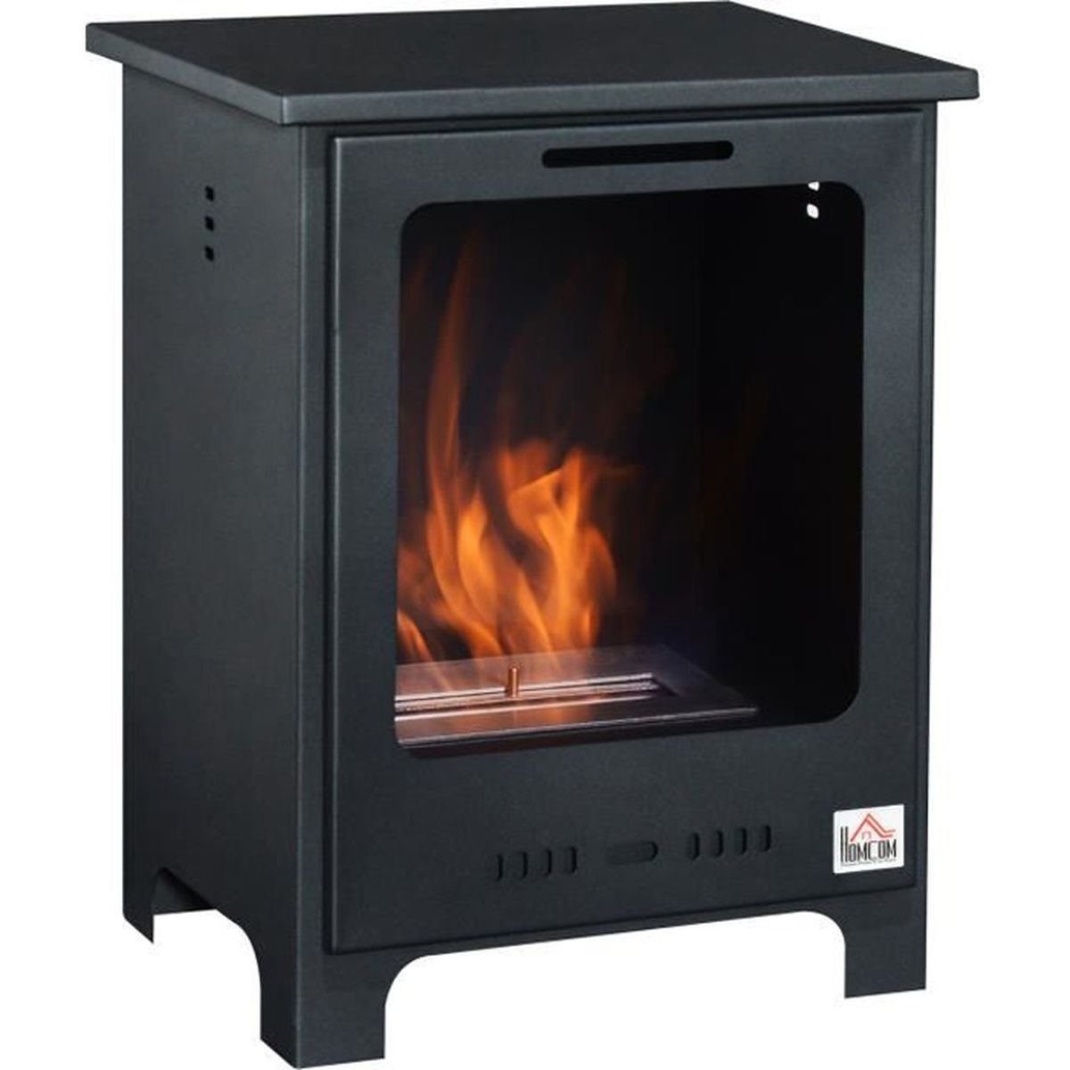 cheminee bioethanol sur pieds style neo retro poel