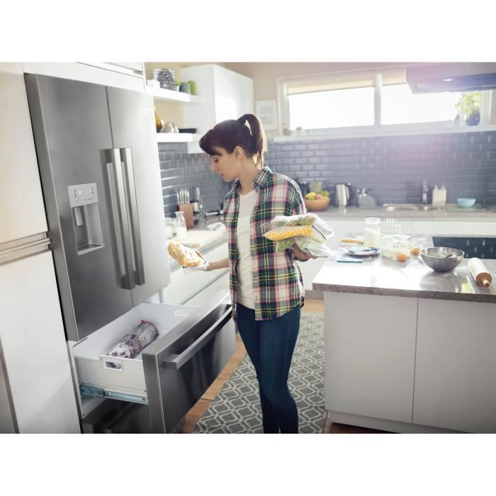 Réfrigérateur – 2 portes & 2 tiroirs – Neo Frost – Distributeur d’eau – 530 L – A++ – Inox BEKO GNE60532DX –