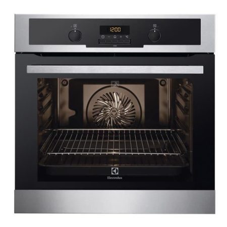 Four électrique encastrable chaleur pulsée multifonction-68L-Pyrolyse-A+-Inox  ELECTROLUX EEC44549OX –
