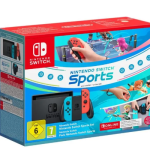 Console Nintendo Switch • Bleu Néon & Rouge Néon + Nintendo Switch Sports (Pré-installé) + 3 mois d&rsquo;abonnement NSO (Code)