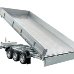 Remorque Benne Hydraulique à Trois Essieux UNITRAILER TASKER 600/3C 3500 KG