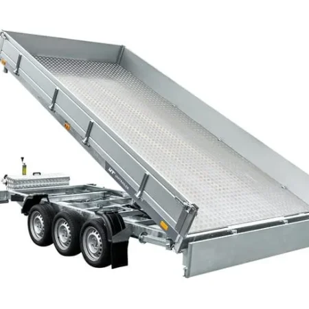 Remorque Benne Hydraulique à Trois Essieux UNITRAILER TASKER 600/3C 3500 KG