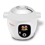 MOULINEX CE851100 Multicuiseur intelligent Cookeo+ avec 150 recettes préprogrammées – 6 L – 1600 W – Blanc