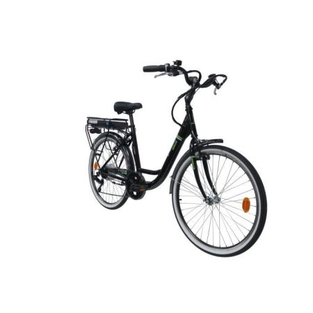 ORUS Vélo électrique E 4000 – Batterie Samsung 8AH/26V 250W – Autonomie 40/45 km – 6 vitesses Shimano – Noir