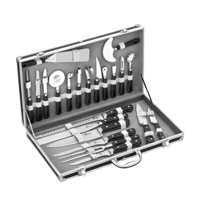 pradel excellence valise cuisinier 22 pieces 14 u