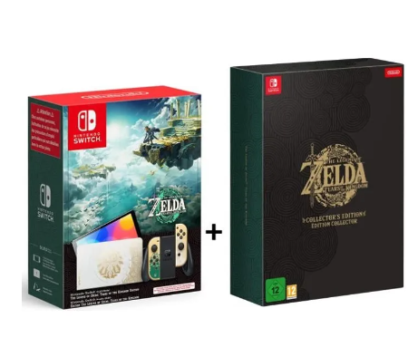 Pack Nintendo Switch Oled édition The Legend Of Zelda Tears Of The Kingdom + Edition Collector