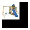 Portique Enfant – Aire de Jeux Smart Cave – 2 Agrès WICKEY Balançoire