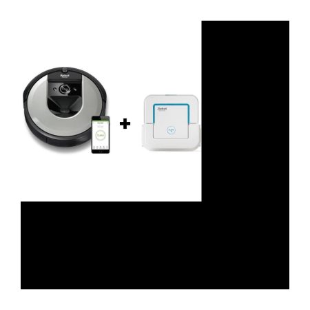 Aspirateur Robot connecté ROOMBA i7156 + Robot nettoyeur connecté BRAAVA Jet 250 offert