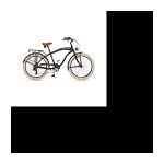 Via Veneto VV790M CRUISER , Cadre en aluminium, roues 26&Prime;, freins V-Brake- homme