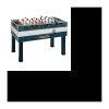 Baby foot – barres télescopiques + monnayeur – Bleu – GARLANDO – Deluxe Outdoor