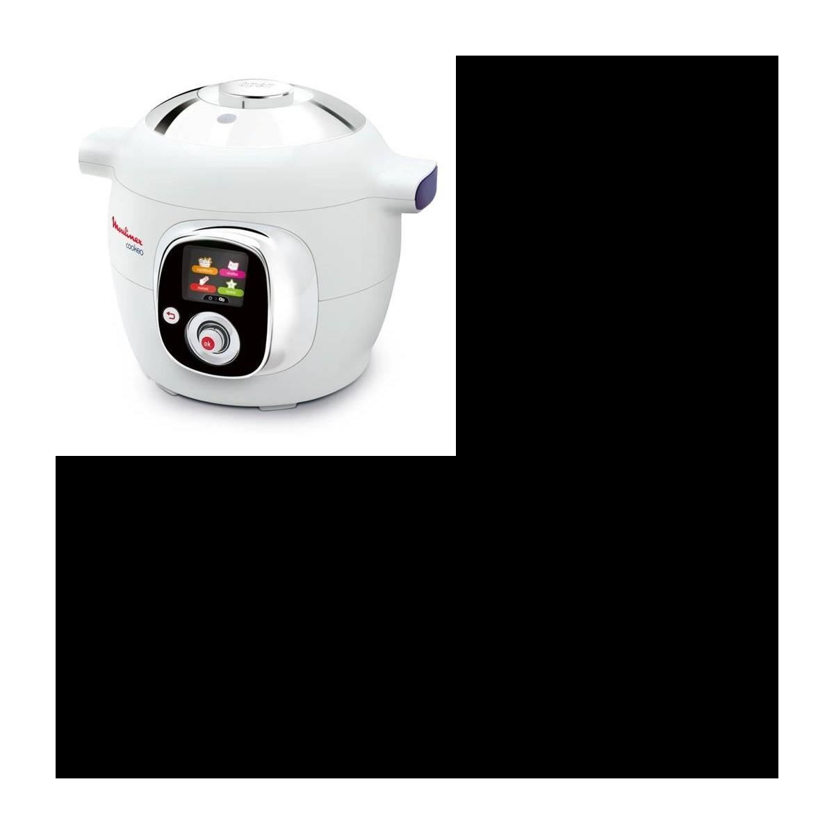 MOULINEX CE704110 Multicuiseur intelligent Cookeo avec 100 recettes préprogrammées – 6 L – Blanc 1 MOULINEX CE704110 Multicuiseur intelligent Cookeo avec 100 recettes préprogrammées – 6 L – Blanc