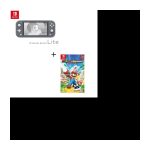 Pack Nintendo Switch Lite Grise + Jeu Swtich Mario + The Lapins Crétins Kingdom Battle