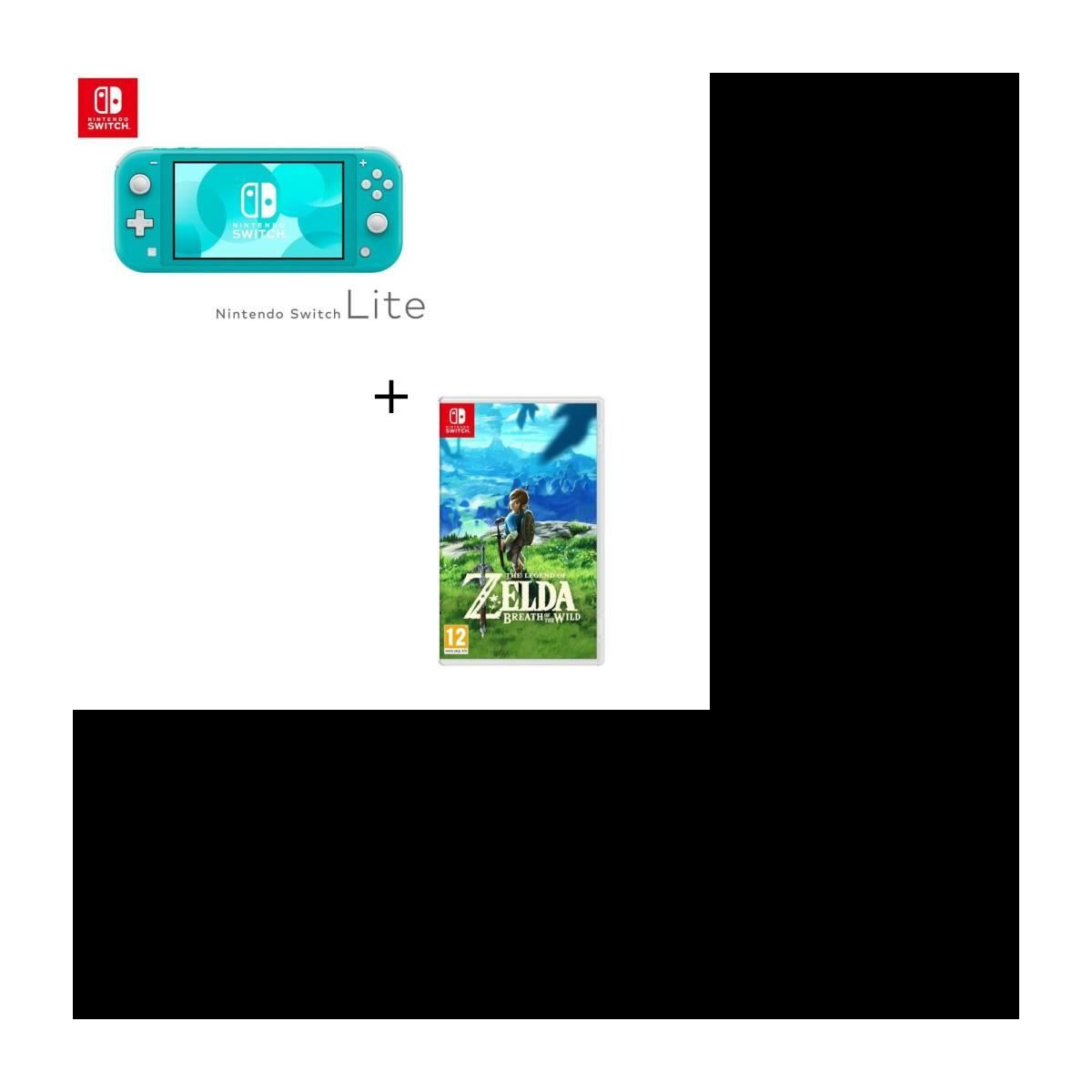 Console Switch Lite Turquoise + Jeu Switch The Legend of Zelda 12 merchant fixed 3131 1780346896