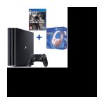 PS4 Pro 1To Noire/Jet Black + Call of Duty: Modern Warfare + Casque Sans-Fil GOLD Rose Gold pour PS4 et PSVR