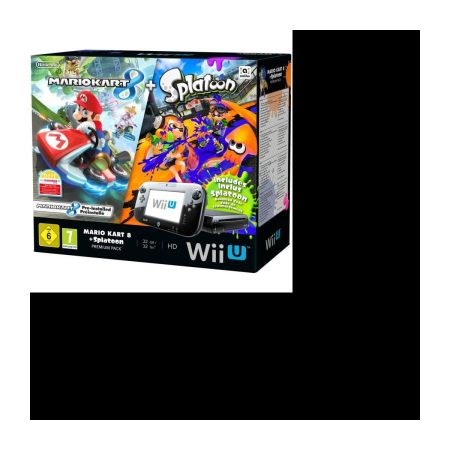 Wii U + Mario Kart 8 Préinstallé + Splatoon (en code de téléchargement)