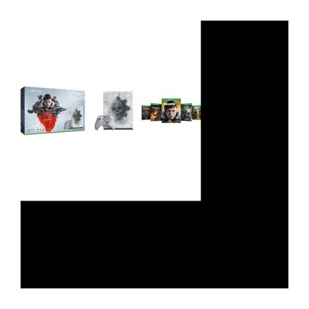 Xbox One X 1 To Edition Limitée + 5 jeux Gears of War + 1 mois d’essai au Xbox Live Gold + 1 mois d’essai au Xbox Game Pass